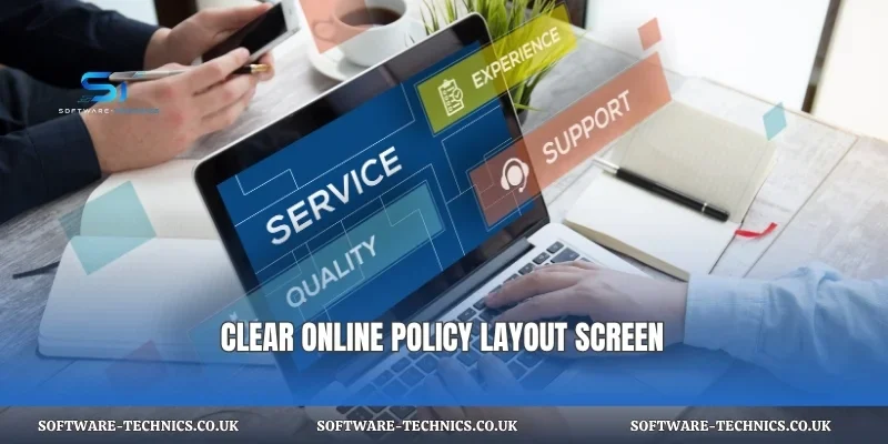 Clear online policy layout screen