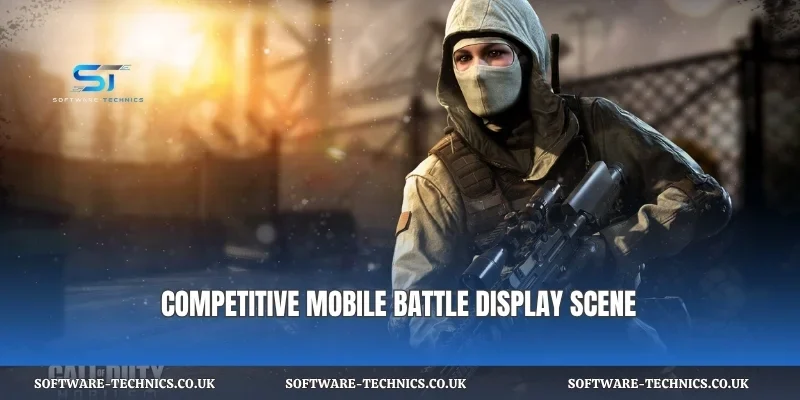 Competitive mobile battle display scene