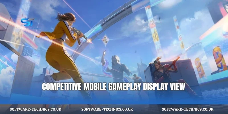 Competitive mobile gameplay display view