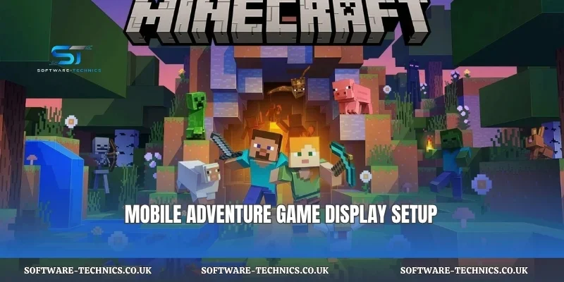 Mobile adventure game display setup