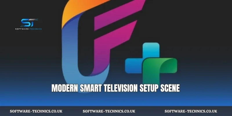 Modern smart television setup scene