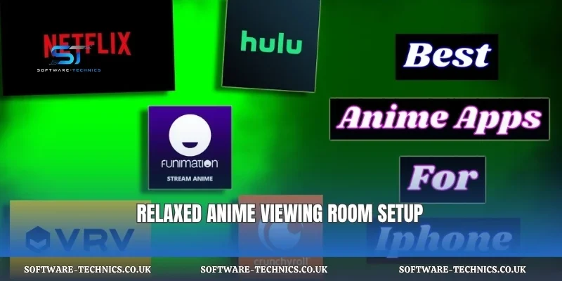 Relaxed anime viewing room setup