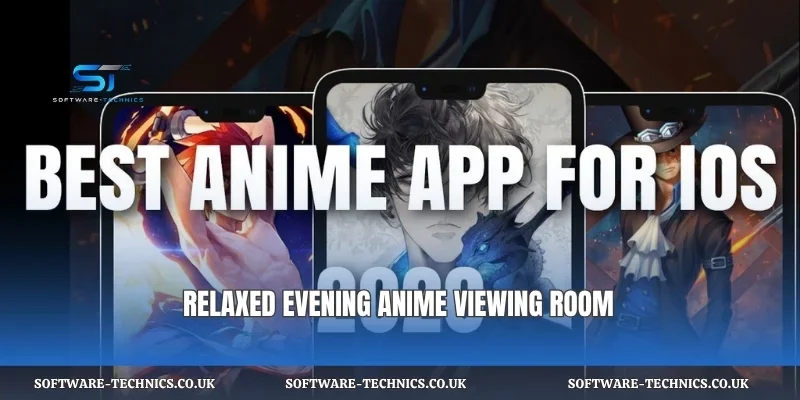 Relaxed evening anime viewing room