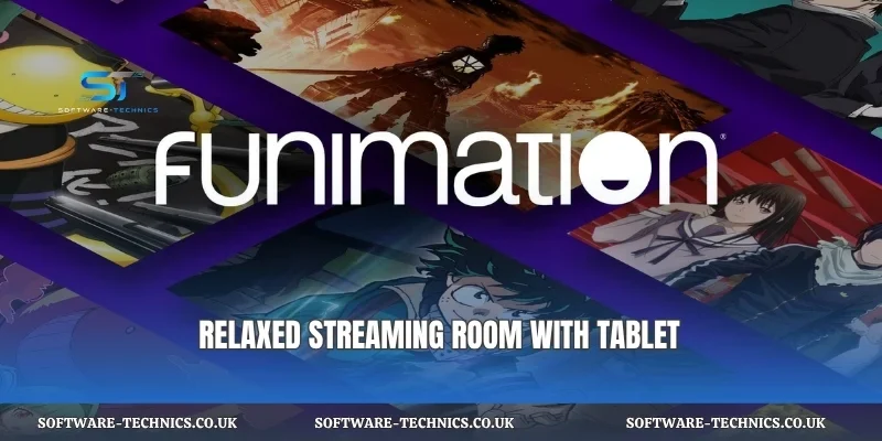 Relaxed streaming room with tablet