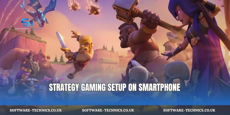 Strategy gaming setup on smartphone