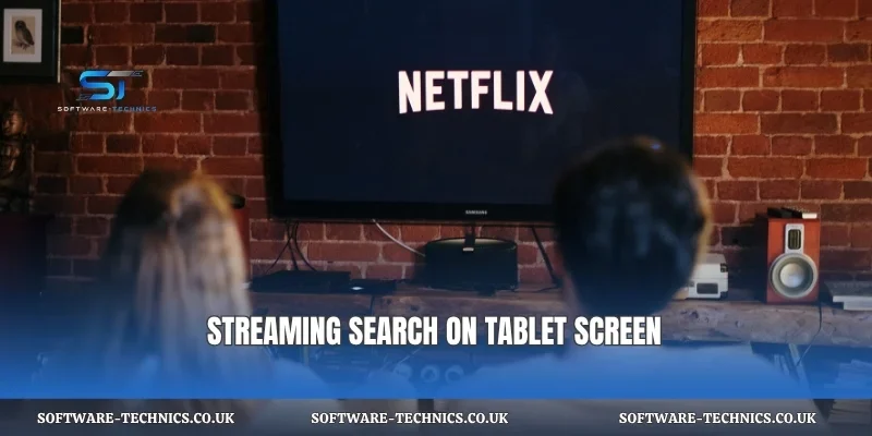 Streaming search on tablet screen