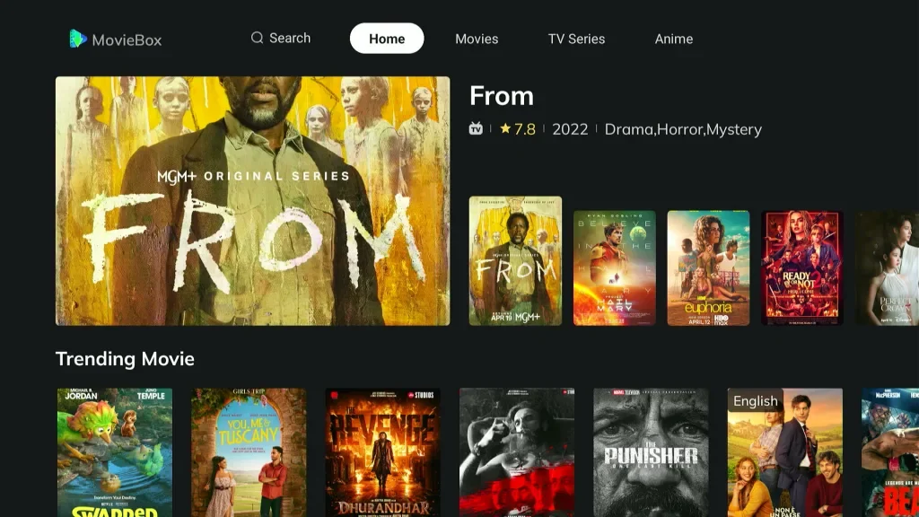 MovieBox streaming app as a free Cinema HD alternative